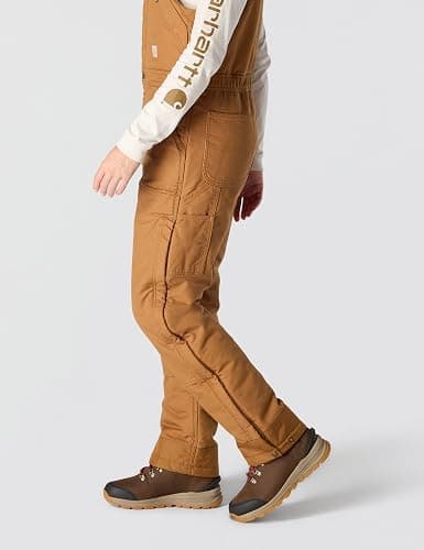 Carhartt Women's Loose Fit Washed Duck Insulated Biberall thumbnail 3