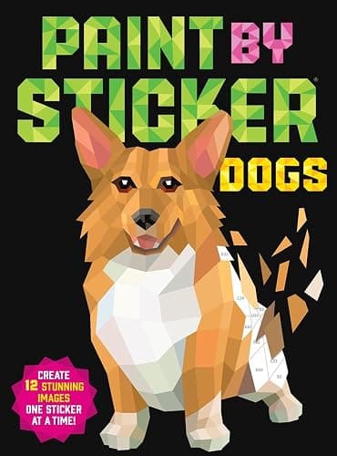 Paint by Sticker (Official): Dogs: Create 12 Stunning Images One Sticker at a Time! - Image 1