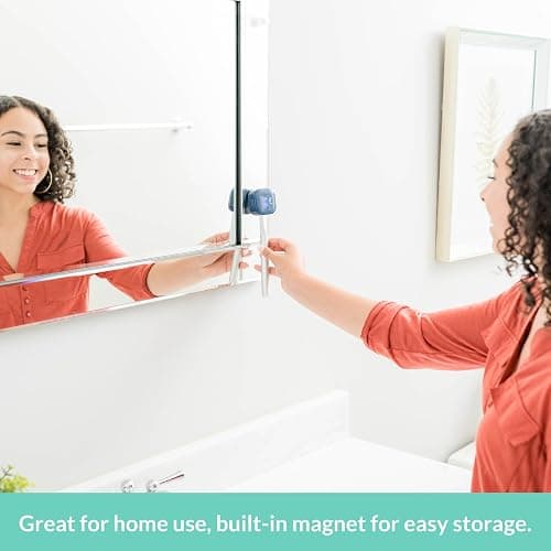 Bril UV-C Toothbrush Sanitizer, Portable Cleaner, Travel Cover, Magnetic Holder, and Rechargeable Case for Any Size Toothbrush, White thumbnail 6