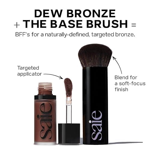Saie Dew Bronze - Hydrating Liquid Bronzer Stick For a Sun Kissed Glow - Liquid Contour Stick Infused with Nourishing Skin Care Ingredients - Sculpted Face Makeup Essential - Sand (0.4 oz) thumbnail 8