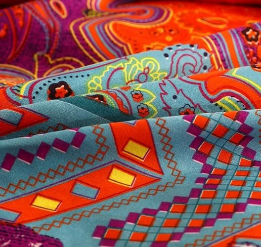Boho Queen Duvet Cover, 100% Microfiber Ethnic Bohemian Colorful Bedding Set for Men Women, Yellow Orange Modern Geo Bohemian Print Duvet Cover, with Zipper Closure Luxury Soft Durable (Queen, 3pcs) thumbnail 3