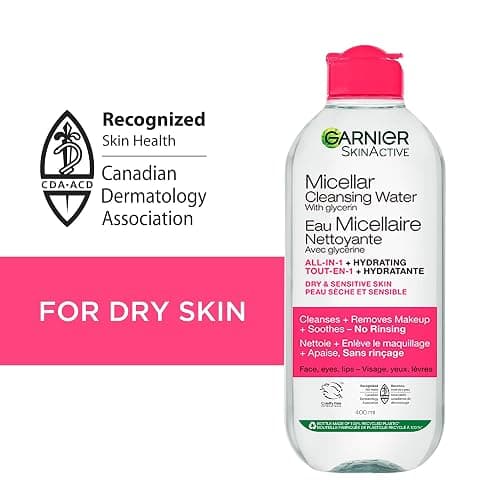 Garnier Micellar Cleansing Water, All-in-One Makeup Remover, Cleanses and Soothes Skin, Ideal for Face, Eyes & Lips, No Rinsing, For Dry & Sensitive Skin, 400ml thumbnail 2