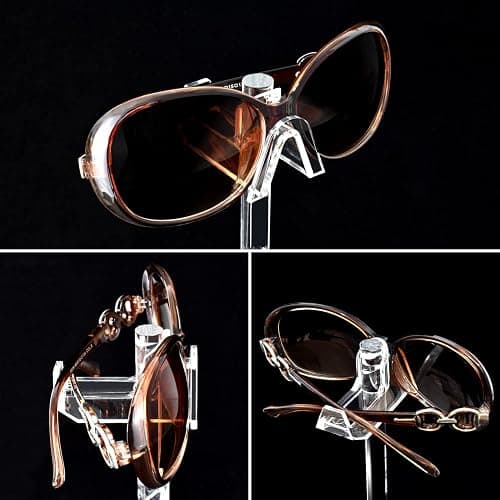 MOOCA 2 Pcs Set Premium Acrylic Sunglass Organizer, Glasses Holder, Sunglass Holder, Glasses Stand, Eye Glass Holder, 5 Frames for Each thumbnail 4