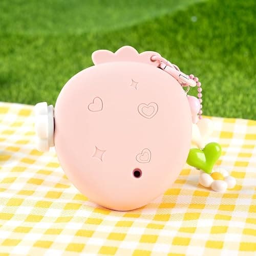 BUBBLELOGUS Strawberry Bubble Protective Case for Tamagotchi Paradise, Soft TPU Silicone Cover with Faceplate, Flower Shaped Zoom Dial Cap & Charms Set, Anti-Scratch & Waterproof (Pink) thumbnail 7