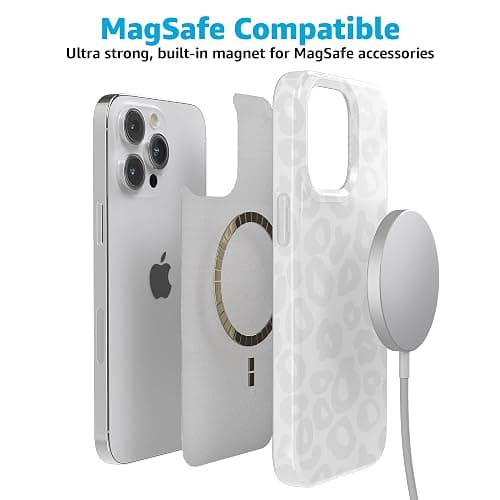 Casely iPhone 15 Pro Case | Into The Wild | White Snow Leopard | Compatible with MagSafe | Ultra Slim Classic Case Design thumbnail 5
