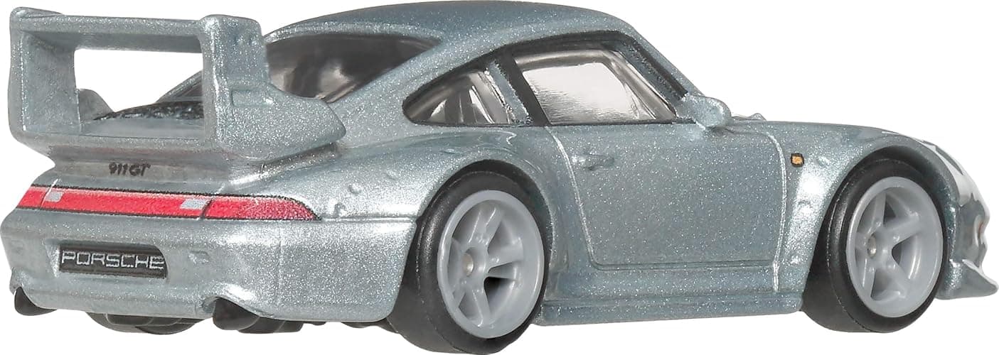 Hot Wheels Car Culture Premium 1:64 Scale Die-Cast Toy Porsche 993 GT2 with Real Riders Tires & Metal/Metal Body & Chassis, Modern Classics thumbnail 4