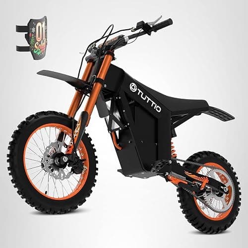Tuttio Soleil01 Electric-Dirt-Bike for Teens Adults, 14"/12" Fat Tire 2000W Electric-Motorcycle with 48V 21AH Battery Ebike 37MPH Hydraulic Brakes Mountain Off-Road EBike Fit Age 13+ thumbnail 8