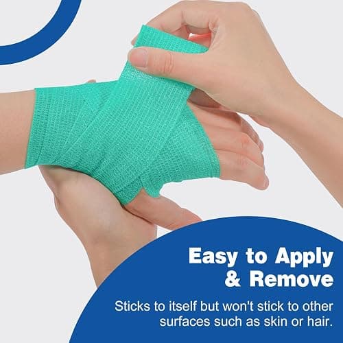 AZEN 20 Pack Self Adhesive Bandage Wrap, Elastic Cohesive Bandage Wrap, Color Athletic Tape, Vet Wrap, Ankle Tape thumbnail 4