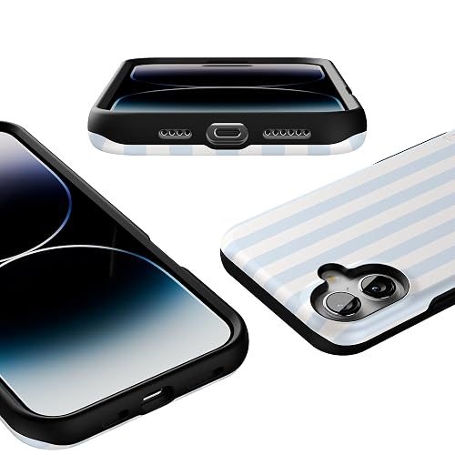 Casely iPhone 16 Plus Case | Blue Stripes | Sunday Best | Compatible with MagSafe | Bold Protective Design thumbnail 3