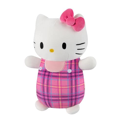 Squishmallows Original Sanrio 10in Plaid Hello Kitty HugMees – Ultrasoft Official Jazwares Plush (Medium-Sized) thumbnail 4