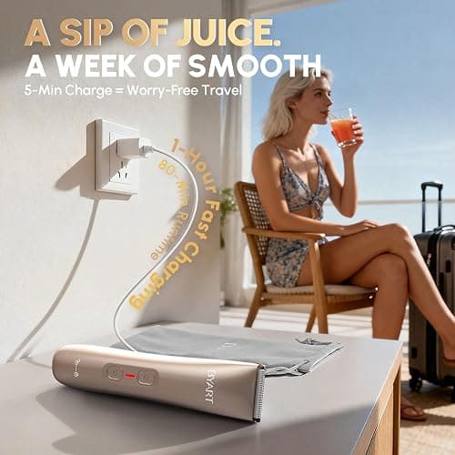 Electric Razors for Private Area & Sensitive Skin, Cordless Rechargeable Lady Shaver for Intimate Grooming – Smooth, No-Irritation, IPX7 Waterproof thumbnail 7