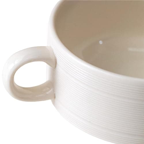 FAQQI Soup and Sandwich Plate Combo – Ceramic Soup and Cracker Combo Bowl Set with Handle | Elegant Two-Section Design for Breakfast, Snacks, and Dinner – Durable and Stylish Tableware thumbnail 7