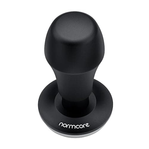 Normcore 51mm Coffee Tamper V4.1 with Click Sound Feedback, Spring Loaded Tamper Fit Delonghi Portafilter, 304 Stainless Steel Flat Base, Anodized Aluminum Handle with Silicone Stand, Black thumbnail 6