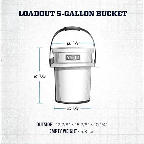 YETI Loadout 5-Gallon Bucket, Impact Resistant Fishing/Utility Bucket thumbnail 4