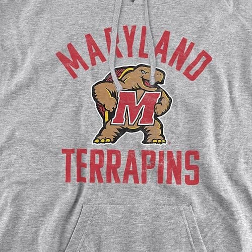 University of Maryland Official Umd Terrapin Logo Unisex Adult Pull-Over Hoodie thumbnail 2