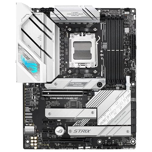 ASUS ROG Strix B650-A Gaming WiFi AMD Ryzen AM5 ATX motherboard, 12 + 2 power stages, DDR5, three M.2 slots, PCIe 4.0, 2.5G LAN, WiFi 6E, USB 3.2 Gen 2x2 Type-C port, and Aura Sync RGB - ATX - ROG STRIX B650-A GAMING WIFI thumbnail 6