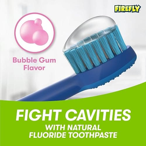 Firefly Kids Anticavity Natural Fluoride Toothpaste, Barbie, Bubble Gum Flavor, 4.2oz thumbnail 5