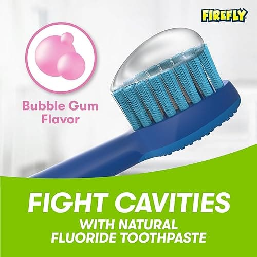 Firefly Kids Anticavity Natural Fluoride Toothpaste, Barbie, Bubble Gum Flavor, 4.2oz thumbnail 6