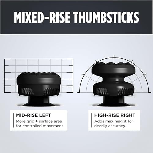 KontrolFreek FPS Freek Galaxy Black for Xbox One and Xbox Series X Controller | 2 Performance Thumbsticks | 1 High-Rise, 1 Mid-Rise | Black (Limited Edition) thumbnail 6