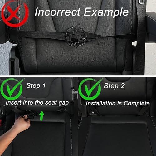 GMQ Back Seat Car Organizer 1 Pack,Backseat Organizer with Tray,Multifunctional Car Seat Back Storage Box with Foldable Tablet Holder (Black, Plain weave) thumbnail 5