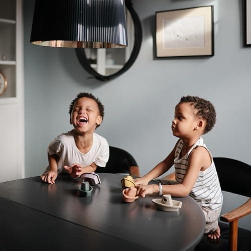 Mushie Bath Toy 5 Floating Boats for Baby and Children | Made of BPA-free PP plastic for Bathtub Bathing fun | Made in Denmark (Petal) thumbnail 7