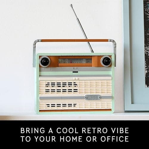 LEGO Icons Retro Radio Building Set for Adults - Home Decor for Bedroom or Desk for Vintage Aesthetic with Sound Effects & Smart Phone Integration - Birthday Gifts for Men & Women - 10334 thumbnail 6