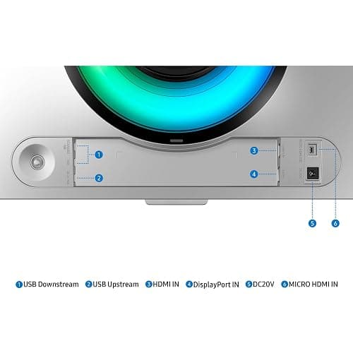Samsung 49" Odyssey (G93SC) Series QD-OLED Curved Gaming Monitor | 240Hz, 0.03ms, DQHD, G-Sync Compatible, FreeSync Premium Pro, Adjustable Stand (LS49CG932SNXZA) thumbnail 14