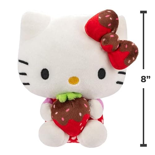 Hello Kitty and Friends 8" Plush w/Chocolate Covered Strawberry - Officially Licensed Sanrio Toy - Cute Soft Doll Stuffed Animal - Holiday Christmas Stocking Stuffer Gift for Kids, Boys, Girls - 2+ thumbnail 3