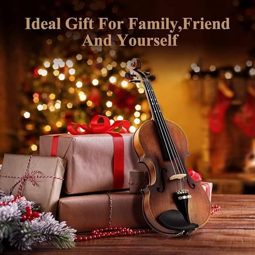 Eastar 4/4 Full Size Violin Set Matte Fiddle for Beginners Adults with Hard Case, Rosin, Shoulder Rest, Bow, Tuner and Extra Strings (Imprinted Finger Guide on Fingerboard), EVA-3 thumbnail 8