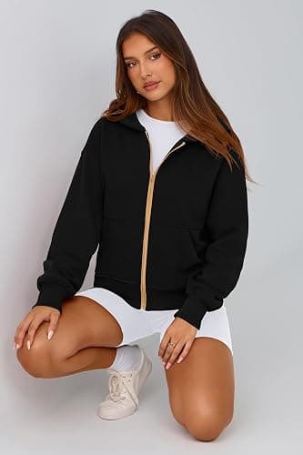 PRETTYGARDEN Hoodies for Women Sweatshirt Zip Up Hoodie Fall Fashion 2025 Trendy Long Sleeve Jackets Winter Clothing Outfits thumbnail 8