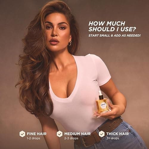Gisou Honey Infused Hair Oil Mini - Hydrating & Frizz Control Treatment with Mirsalehi Honey, Adds Shine & Heat Protectant for All Hair Types, 0.7 Fl Oz thumbnail 5