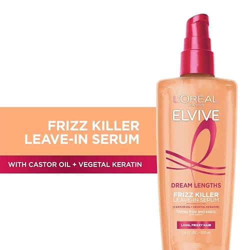 L'Oreal Paris Elvive Dream Lengths Frizz Killer Leave-In Serum, 3.4 Ounce thumbnail 2