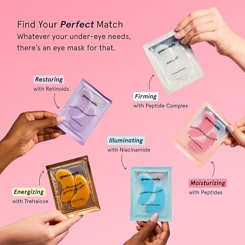 grace & stella Award Winning Eye Patches for Puffy Eyes | Birthday Gifts for Women - Under Eye Mask for Dark Circles & Undereye Bags - Gifts for Mom - Vegan Self Care (24 Pairs, Gold) thumbnail 6