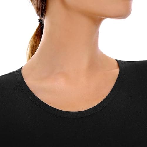 SINOPHANT Long Sleeve Bodysuits for Women Crew Round Neck Basic Stretchy Slim Fit Body Suit Tops thumbnail 2