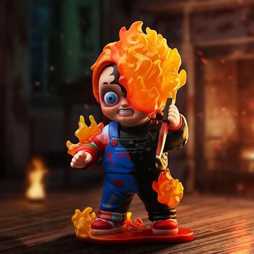 POP MART Chucky Franchise Series Blind Box Figures, Collectible Toys Spooky Home Decorations, Holiday for Girls and Boys, Single Box thumbnail 7