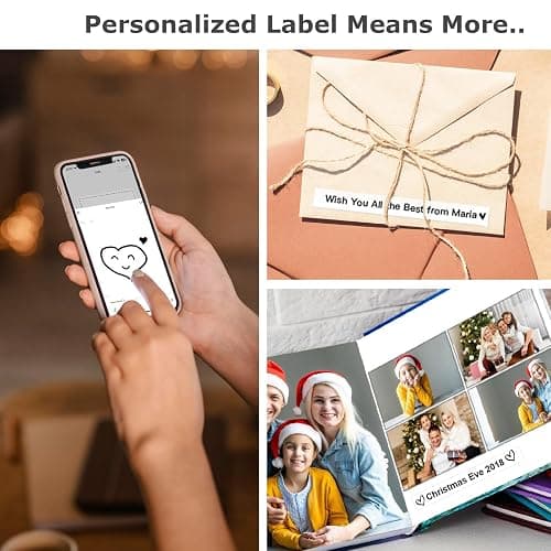 SUPVAN E10 Bluetooth Label Maker Machine with 3 Tapes, Continuous Waterproof Label, Versatile App with 35 Fonts and 1k+ Icons, Inkless Labeler for Home, Kitchen, School, Office Organization, Green - Green - Machine + 3 Tapes thumbnail 8