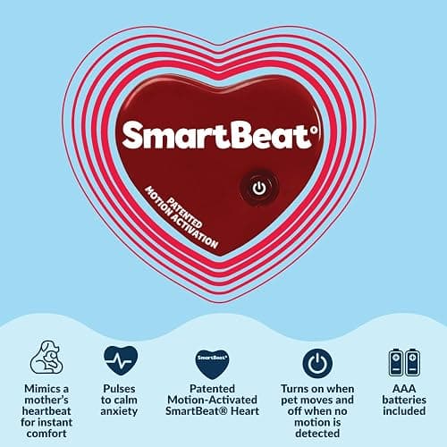 Original Snuggle Puppy Heartbeat Puppy Toy - Heartbeat Puppy for Dogs - Pet Anxiety Relief and Calming Aid - Comfort Dog Toy - Behavioral Training and Sleep Aid Cuddle buddy - Crate Training Essential thumbnail 5