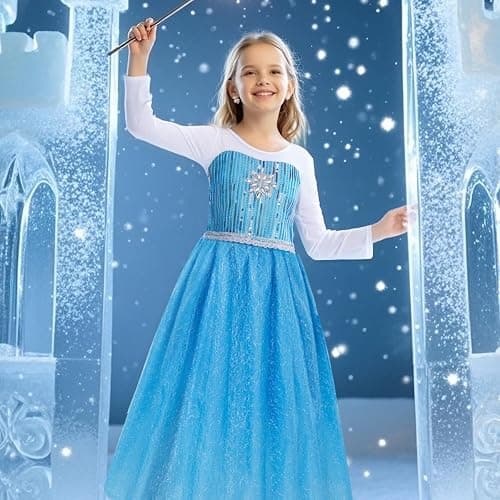 Meland Princess Dress Up for Girls – Light Up Halloween Costume for Girls Age 3-10, Princess Toys for Christmas Birthday Gift thumbnail 9