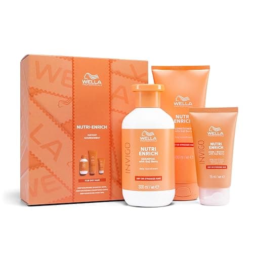 Wella Professionals Invigo Nutri-Enrich - Includes Shampoo, Conditioner and Hair Mask for Dry Damaged Hair, Repair & Strengthen Dull Hair - Perfect for Christmas - Image 1
