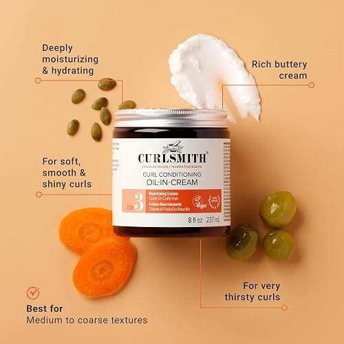 CURLSMITH Curl Conditioning Oil-in-Cream, Leave In for Thick Curly Hair, Deep Moisture Curl Conditioner, For All Types, Vegan & Cruelty-free thumbnail 2