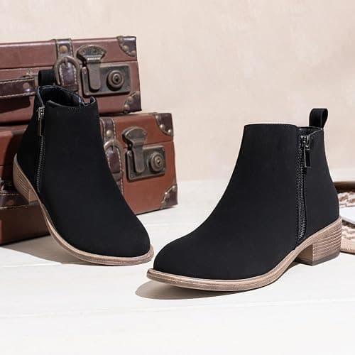 Jeossy Women's 905 Ankle Boots, Classic Low Heeled Short Booties, Casual Comfortable Boots with Wide Widths Available thumbnail 9