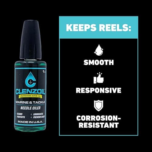 CLENZOIL Marine & Tackle Reel Care Kit - with Fishing Reel Oil & Grease - All-in-One Cleaning Kit - for Freshwater & Saltwater Reels - Fish Reel Maintenance Kit thumbnail 4