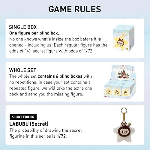 POP MARTTHE MONSTERS Classic Series-Sparkly Blind Box, THE MONSTERS Blind Box Figures, Random Design Collectible Toys Home Decorations, Holiday Birthday Gifts, Single Box - Sparkly Plush Pendant - Single Box thumbnail 4
