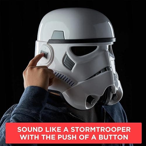 Star Wars The Black Series Imperial Stormtrooper Premium Electronic Helmet, Rogue One: A Story Adult Roleplay Item thumbnail 7