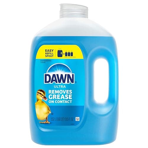 Dawn Ultra Original Dish Soap Refill Jug, Large Size Original Blue Liquid Dishwashing Detergent, Powerful Dawn Dish Soap for Grease, 51.5 oz thumbnail 9
