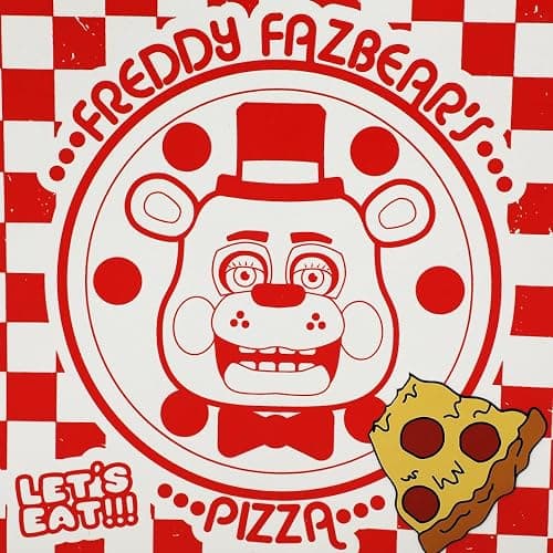 Five Nights At Freddy's Freddy Fazbear's Pizza Box White 12.5" Novelty Crossbody Bag thumbnail 2