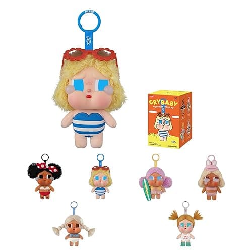 POP MART Crybaby Vacation Mode On Series-Vinyl Plush Pendant Blind Box, Collectible Toys, Holiday Birthday Gifts for Girls and Boys, Single Box - Image 1