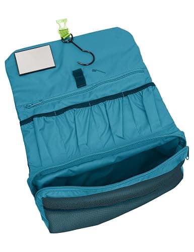 VAUDE Kulturbeutel WegaWrap, Kosmetiktasche mit integriertem Spiegel, Zahnbürstenhalter und Aufhängehaken, wasserabweisende Kulturtasche mit durchdachter Innenaufteilung thumbnail 3