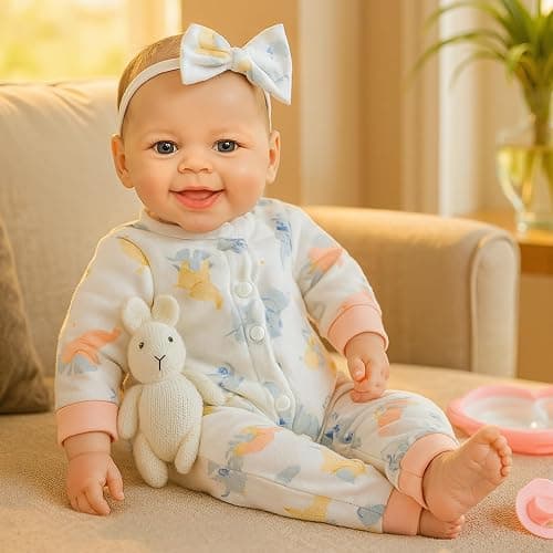 SCOM Baby Doll Girl, 18 inch Realistic Soft Body Baby Doll Real Life Cute Baby with Accessories for 3+ Year Old Christmas Birthday Gifts thumbnail 8