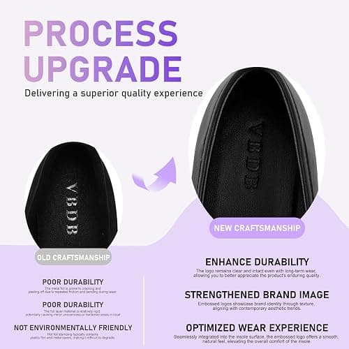 VBDB Tabi Ballet Flats Shoes for Women Rounde Toe Wide Width Split Toe Low Heel Comfortable Flats Shoes thumbnail 5